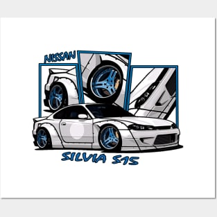 Nissasn Silvia S15, JDM Car Posters and Art